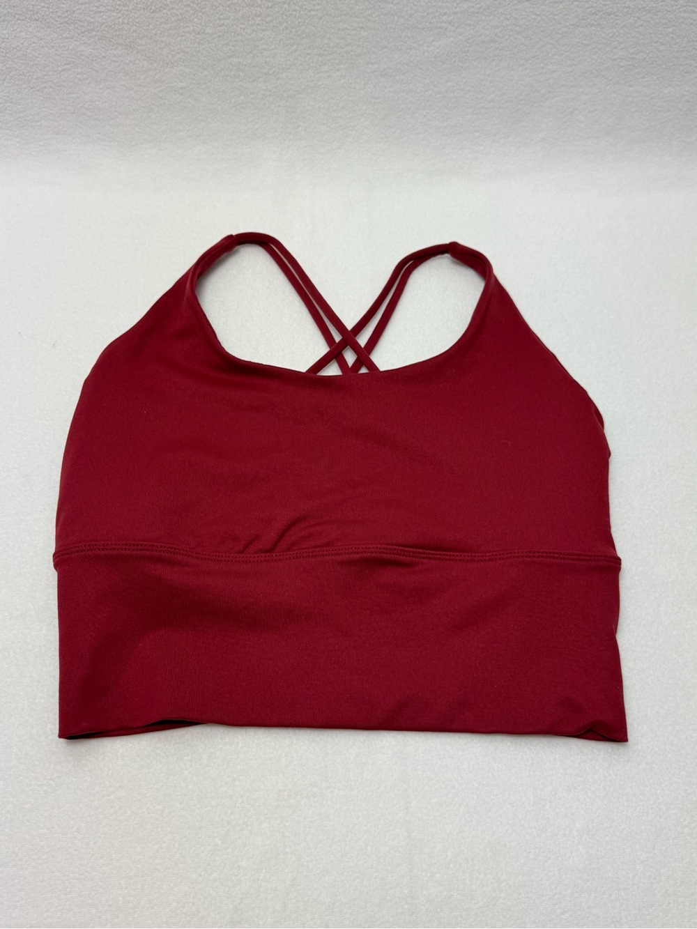 Women’s Crisscross Back Sports Bra - Burgundy